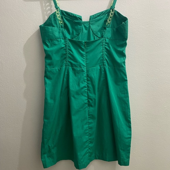 ZARA Green Summer Mini Dress | Size M | NWT💲30 - Picture 3 of 9